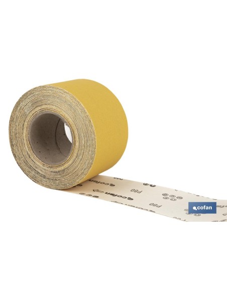 ROLLO LIJA DE PAPEL 100 X 25 M. G.80