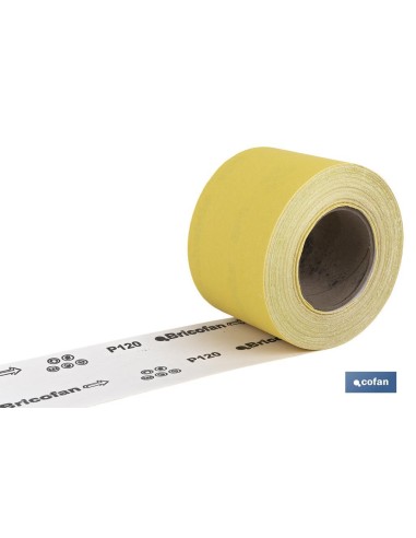 ROLLO LIJA DE PAPEL 100 X 25 M. G.120