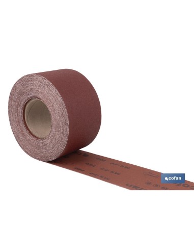 ROLLO LIJA TELA UNIVERSAL 100 X 25 M. G.80