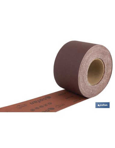 ROLLO LIJA TELA UNIVERSAL 100 X 25 M. G.120