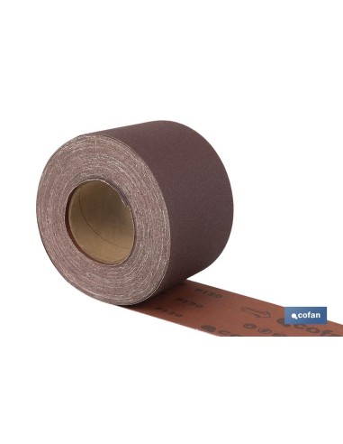 ROLLO LIJA TELA UNIVERSAL 100 X 25 M. G.120