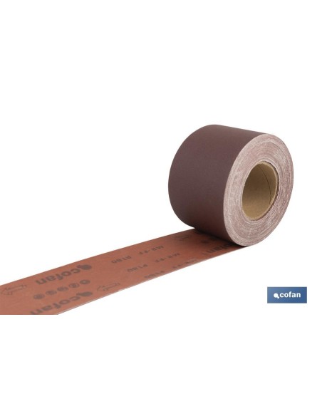 ROLLO LIJA TELA UNIVERSAL 100 X 25 M. G.180
