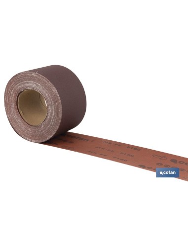 ROLLO LIJA TELA UNIVERSAL 100 X 25 M. G.180