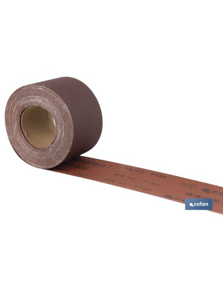 ROLLO LIJA TELA UNIVERSAL 100 X 25 M. G.180
