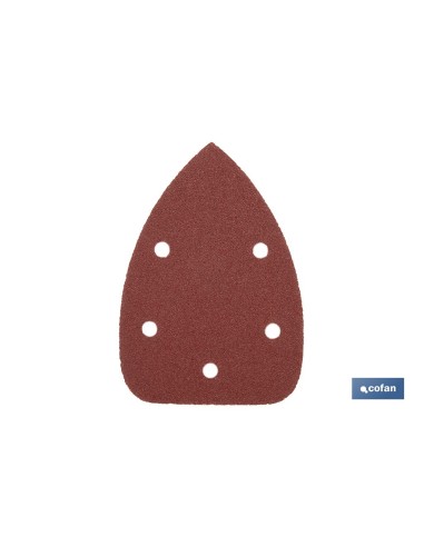 HOJA DE LIJADO LIJADORA MOUSE 5 AGUJEROS 100 X 140 MM G 100