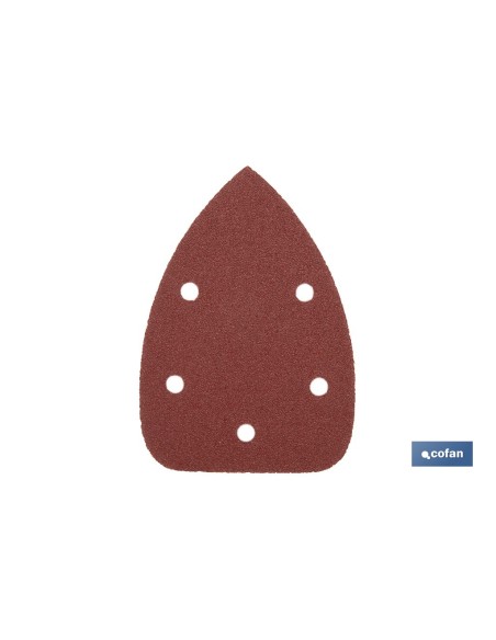 HOJA DE LIJADO LIJADORA MOUSE 5 AGUJEROS 100 X 140 MM G 100