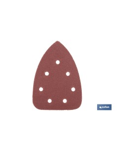 HOJA DE LIJADO LIJADORA MOUSE 7 AGUJEROS 100 X 140 MM G 80