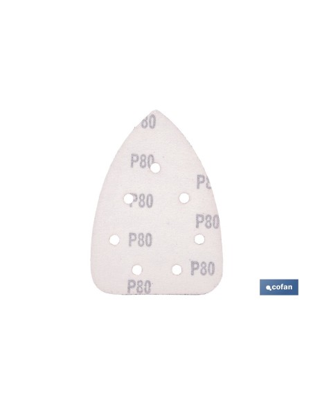 HOJA DE LIJADO LIJADORA MOUSE 7 AGUJEROS 100 X 140 MM G 80