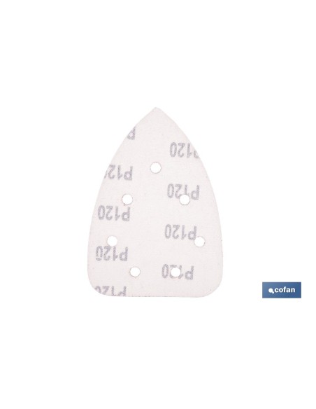 HOJA DE LIJADO LIJADORA MOUSE 7 AGUJEROS 100 X 140 MM G 120