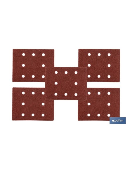 HOJA DE LIJADO LIJADORA ORBITAL 8 AGUJEROS 114 X 140 MM G 80