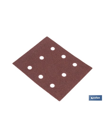 HOJA DE LIJADO LIJADORA ORBITAL 8 AGUJEROS 114 X 140 MM G 100