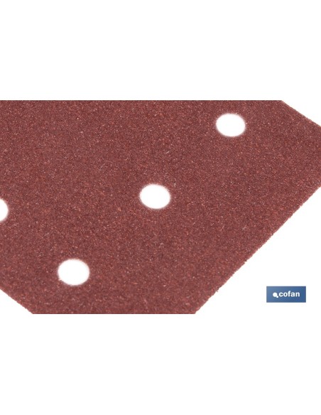 HOJA DE LIJADO LIJADORA ORBITAL 8 AGUJEROS 114 X 140 MM G 100