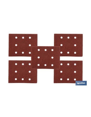 HOJA DE LIJADO LIJADORA ORBITAL 8 AGUJEROS 114 X 140 MM G 120