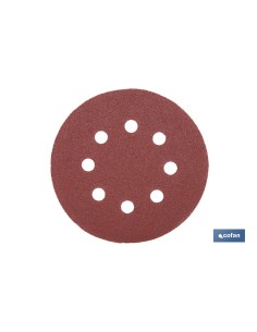 HOJA DE LIJADO LIJADORA ORBITAL 8 AGUJEROS Ø125 MM G 80