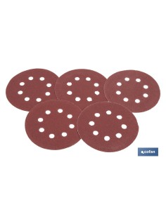 HOJA DE LIJADO LIJADORA ORBITAL 8 AGUJEROS Ø125 MM G 80 2
