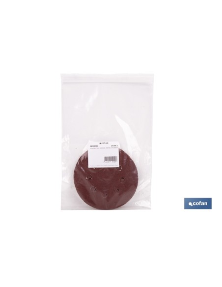 HOJA DE LIJADO LIJADORA ORBITAL 8 AGUJEROS Ø125 MM G 80