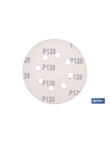 HOJA DE LIJADO LIJADORA ORBITAL 8 AGUJEROS Ø125 MM G 120