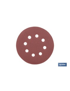 HOJA DE LIJADO LIJADORA ORBITAL 8 AGUJEROS Ø125 MM G 180