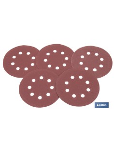 HOJA DE LIJADO LIJADORA ORBITAL 8 AGUJEROS Ø125 MM G 180 2