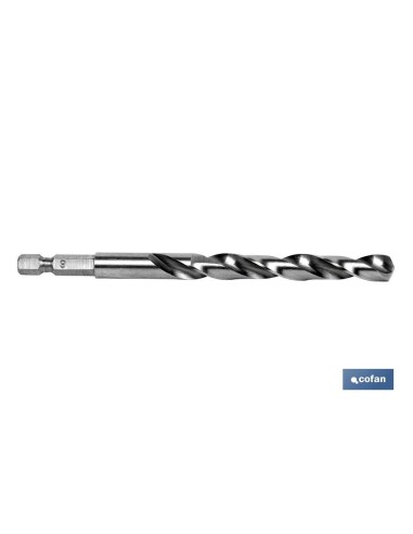 BROCA RECTIFICADA HSS MANGO HEX. 1/4 3 MM