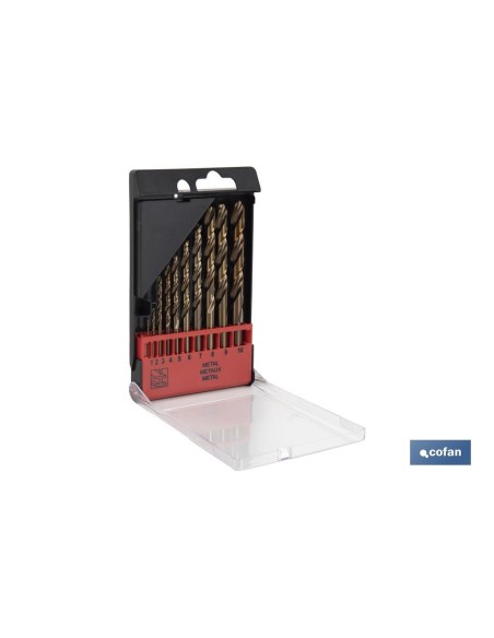 ESTUCHE BROCAS HSS-CO - MEDIDAS: 1-10 MM (10 UDS.)