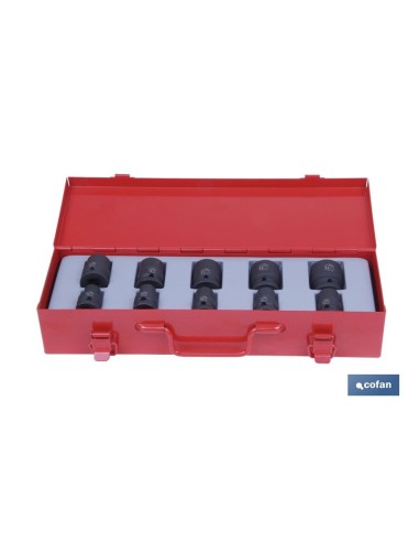 ESTUCHE 10 VASOS DE IMPACTO 1/2''