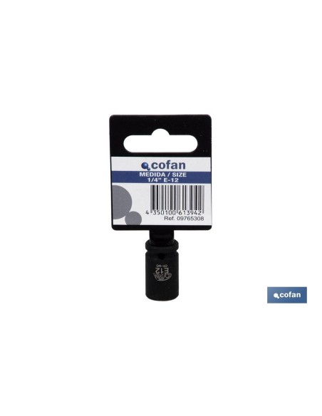 VASO IMPACTO 1/4 TORX E-12