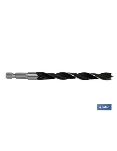BROCA PARA MADERA MANGO HEX. 1/4 6 MM