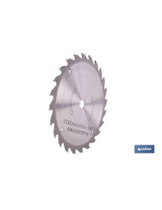 DISCO CORTE PARA MADERA Ø185 MM X 16 MM X 2,4 MM X 24 DIENTES 2