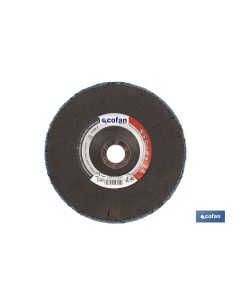 DISCO LAMINADO PROFESIONAL INCLINADO 178 MM. - GRANO 40 ZIRCONIO