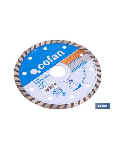 DISCO DIAM.TURBO PROFESIONAL 125MM.