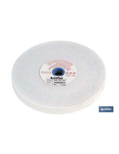 MUELA ABRAS. BLANCA 250X25X25 GR.60