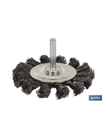 CEPILLO CIRCULAR TRENZADO 6xØ75 ACERO 0,5mm