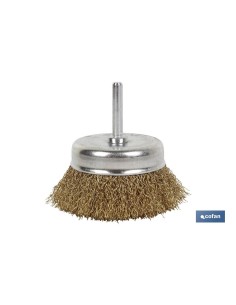 CEPILLO COPA ONDULADO 6xØ100 A.LATONADO 0.3mm