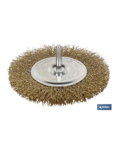 CEPILLO CIRCULAR ONDULADO 6xØ38 A.LATONADO 0.3mm