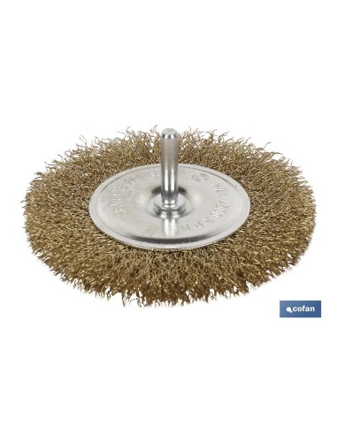 CEPILLO CIRCULAR ONDULADO 6xØ100 A.LATONADO 0.3mm