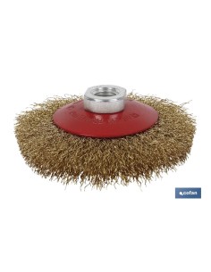 CEPILLO OBLICUO ONDULADO M14Ø100 A.LATON 0.3mm