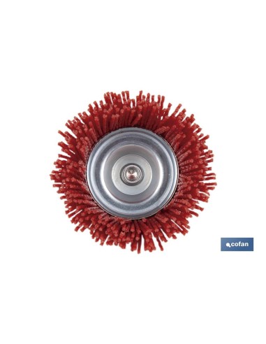 CEPILLO COPA DE NYLON 6 MM X Ø50