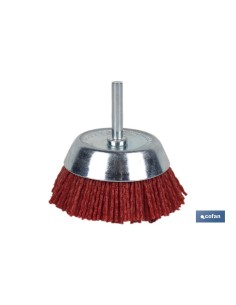 CEPILLO COPA DE NYLON 6 MM X Ø75