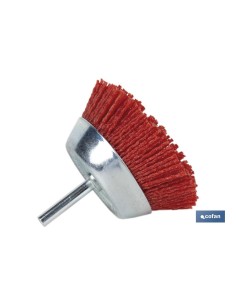 CEPILLO COPA DE NYLON 6 MM X Ø75 2