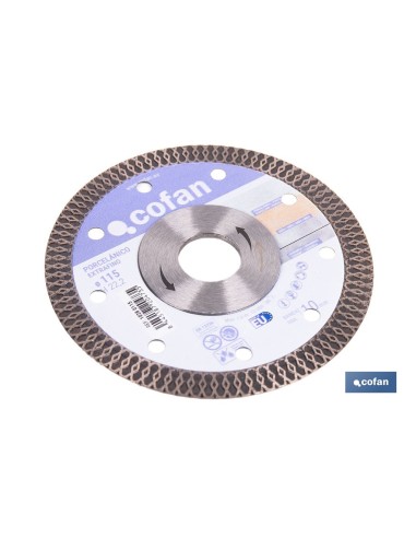 DISCO DIAMANTE PORCELANICO EXTRAFINO H-10mm, 115mm