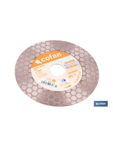 DISCO PORCELANICO DUAL CORTAR Y DESBASTAR 125MM H22,3