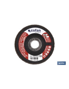 DISCO LAMINADO ESTANDAR INCLINADO 115 MM. G-120 ZIRCONIO