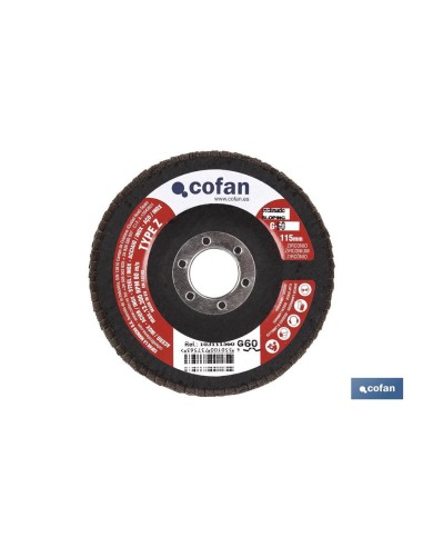 DISCO LAMINADO ESTANDAR INCLINADO 115 MM. G-120 ZIRCONIO venta unitaria