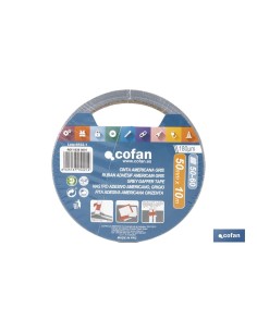 CINTA AMERICANA GRIS 180 MICRAS 50 MM X 10 M 2