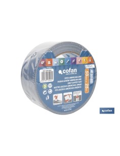 CINTA AMERICANA GRIS 180 MICRAS 50 MM X 25 M