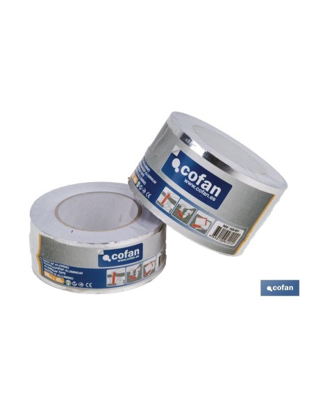 CINTA DE ALUMINIO 30 MICRAS 50 MM X 10 M