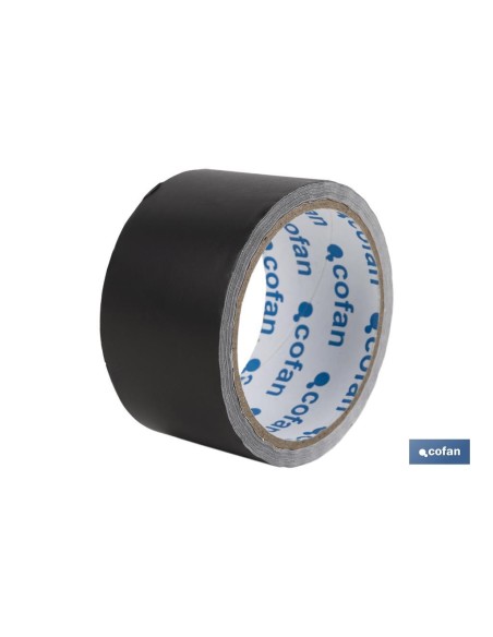 CINTA DE ALUMINIO NEGRA 30 MICRAS 50 MM X 10 M