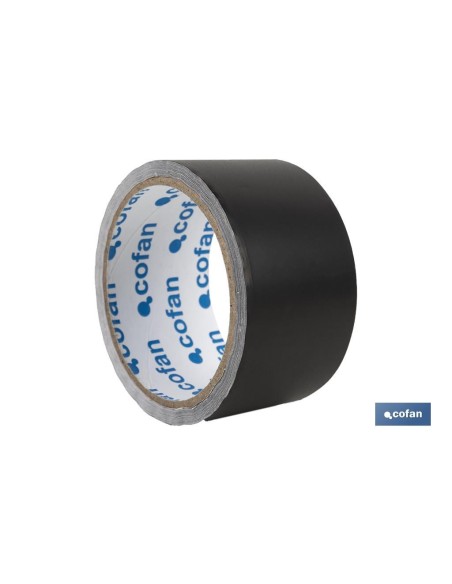 CINTA DE ALUMINIO NEGRA 30 MICRAS 50 MM X 10 M