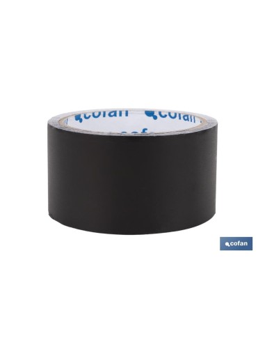 CINTA DE ALUMINIO NEGRA 30 MICRAS 50 MM X 10 M